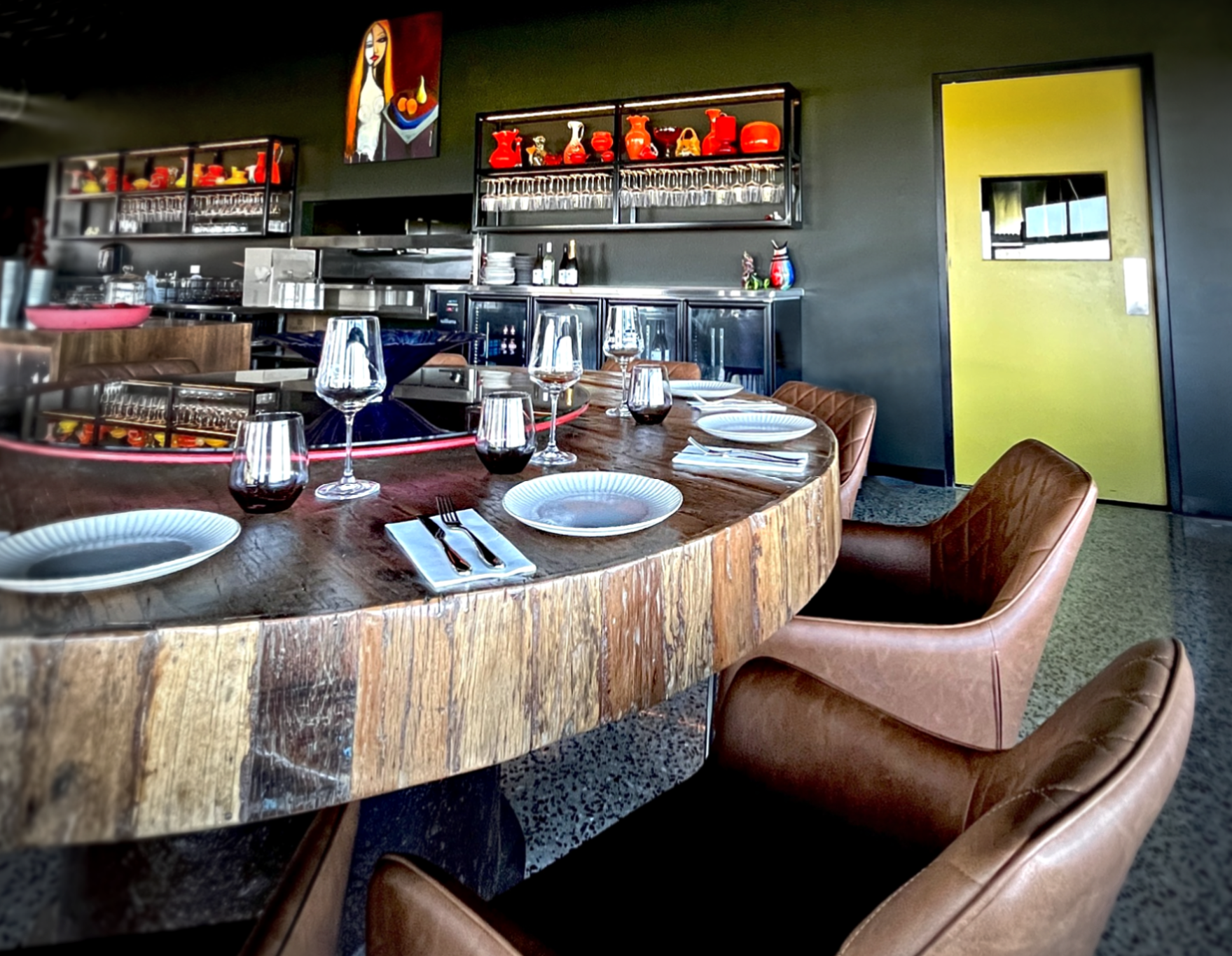 Hidden Frog restaurant round table